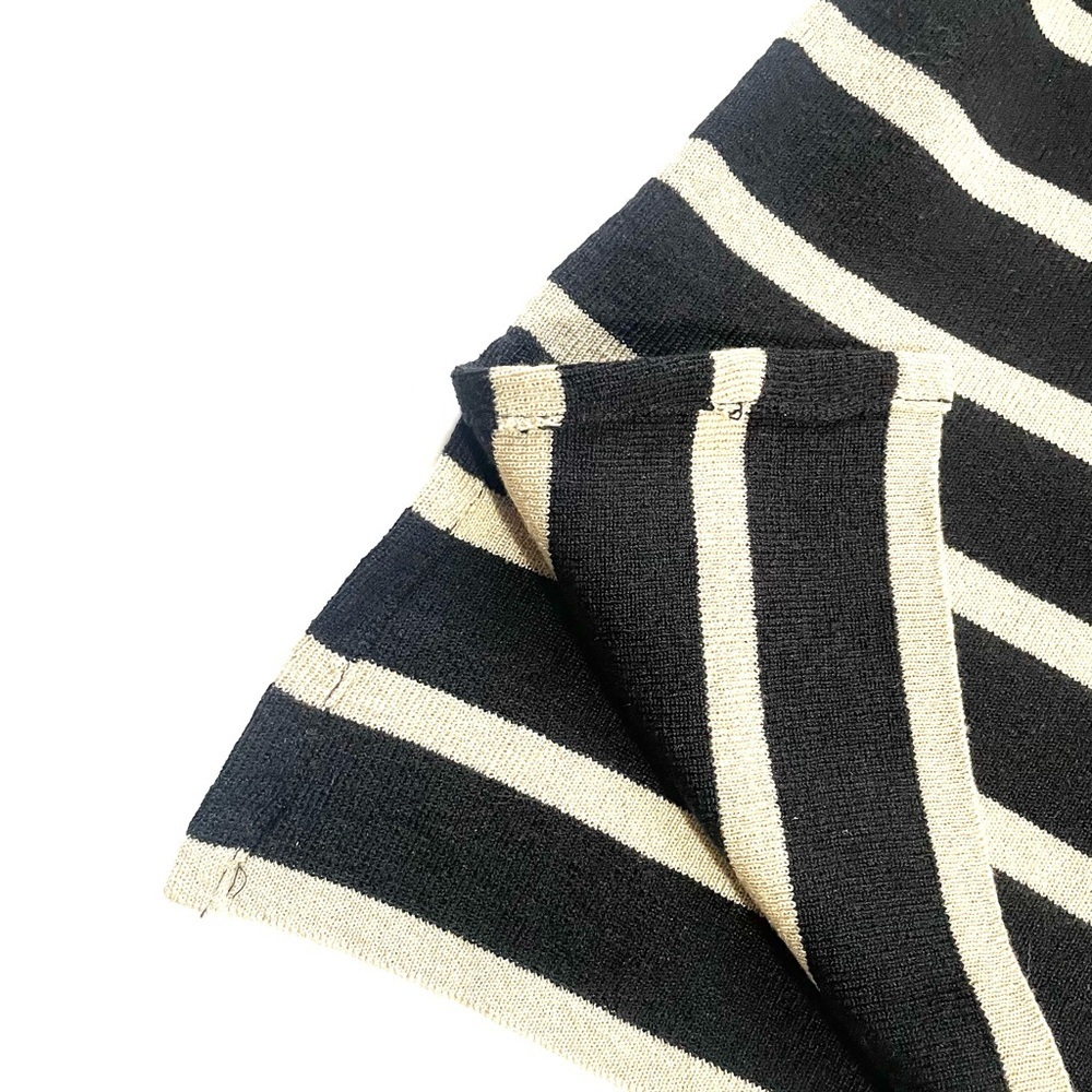 Uniform Woman by Paul Richard Black Striped Cardigan Open Front Sz. 2X - Picture 7 of 11